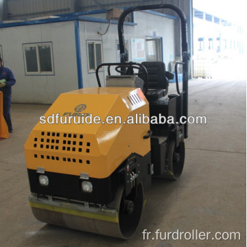 Compacteur d&#39;asphalte de rouleau de tambour d&#39;essence de machines de construction double (FYL-900)